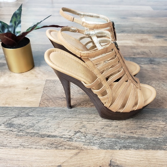 Jessica Simpson Shoes - Jessica Simpson Caged Platform Stiletto Heels